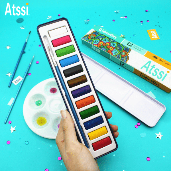 12 Colors Zen Collection Watercolor Atssi