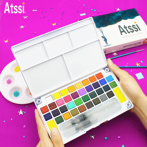 36 Colors Galaxy Edition Atssi Watercolors
